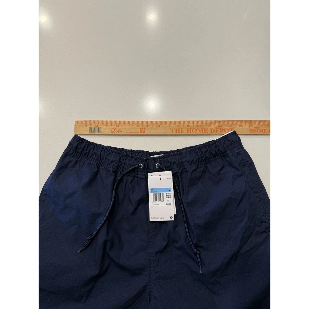 Nike Club Flow Shorts HJ1946-451 Obsidian Blue Cotton Enzyme Wash Mens M NWT